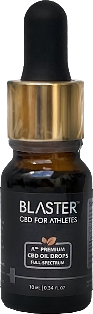 Frasco de aceite BLASTER™ CBD FOR ATHLETES de 10 ml
