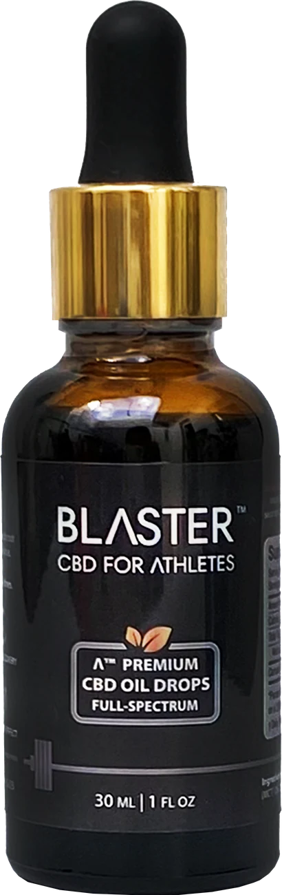 Frasco de aceite BLASTER™ CBD FOR ATHLETES de 30 ml